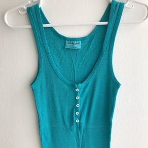 EUC - Michael Stars Turquoise Tank (OS)